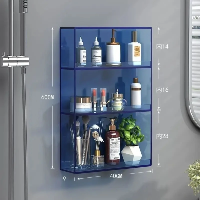 Wall Mounted Storage Holders Racks Waterproof Moisture Proof Stable Storage Organization Portable Light Rack Home Household