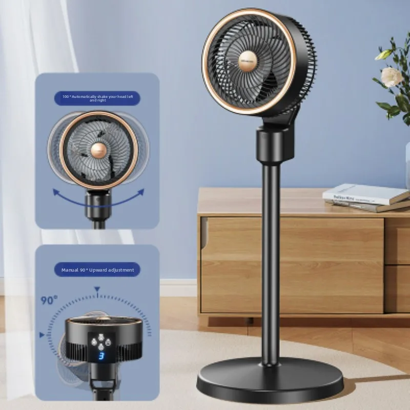 

Вентилятор с циркуляцией воздуха с дистанционным управлением, электрический вентилятор, бытовой бесшумный небольшой настольный напольный вентилятор, портативный вертикальный офисный вентилятор