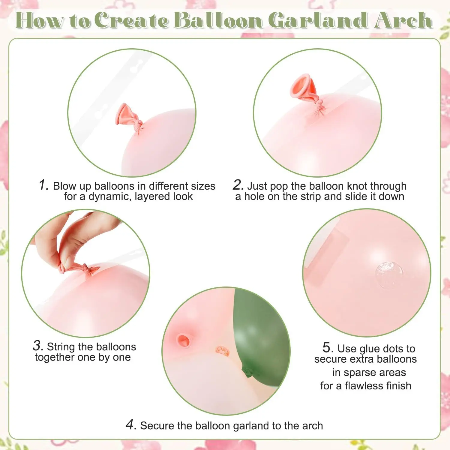 Pink wedding decoration latex balloon arch set for large-scale performances at Christmas, Valentine's Day, birthday parties