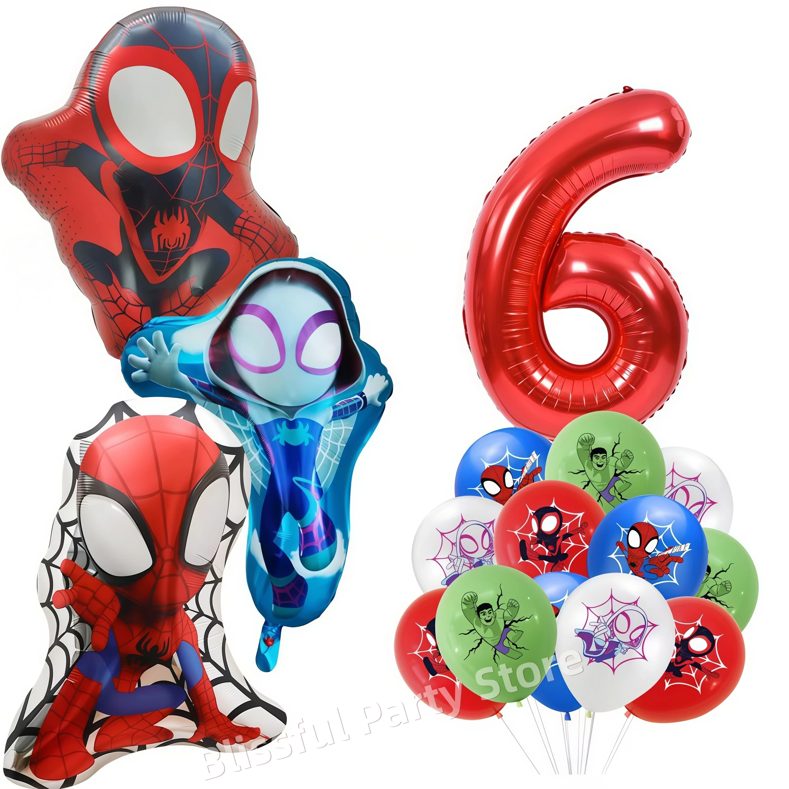 Spidey And His Amazing Friend Balloon Set Spiderman Foil Balloon Boys Birthday Ballon Kid Birthday Decoration Baby Shower Globos view 5