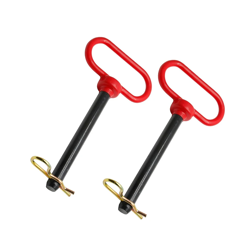

Tractor Hitch Pin 2 Pcs 5/8 inch Diameter x 6 inch Length Black Coated Steel Hitch Pin and Clip for Tow Vehicles