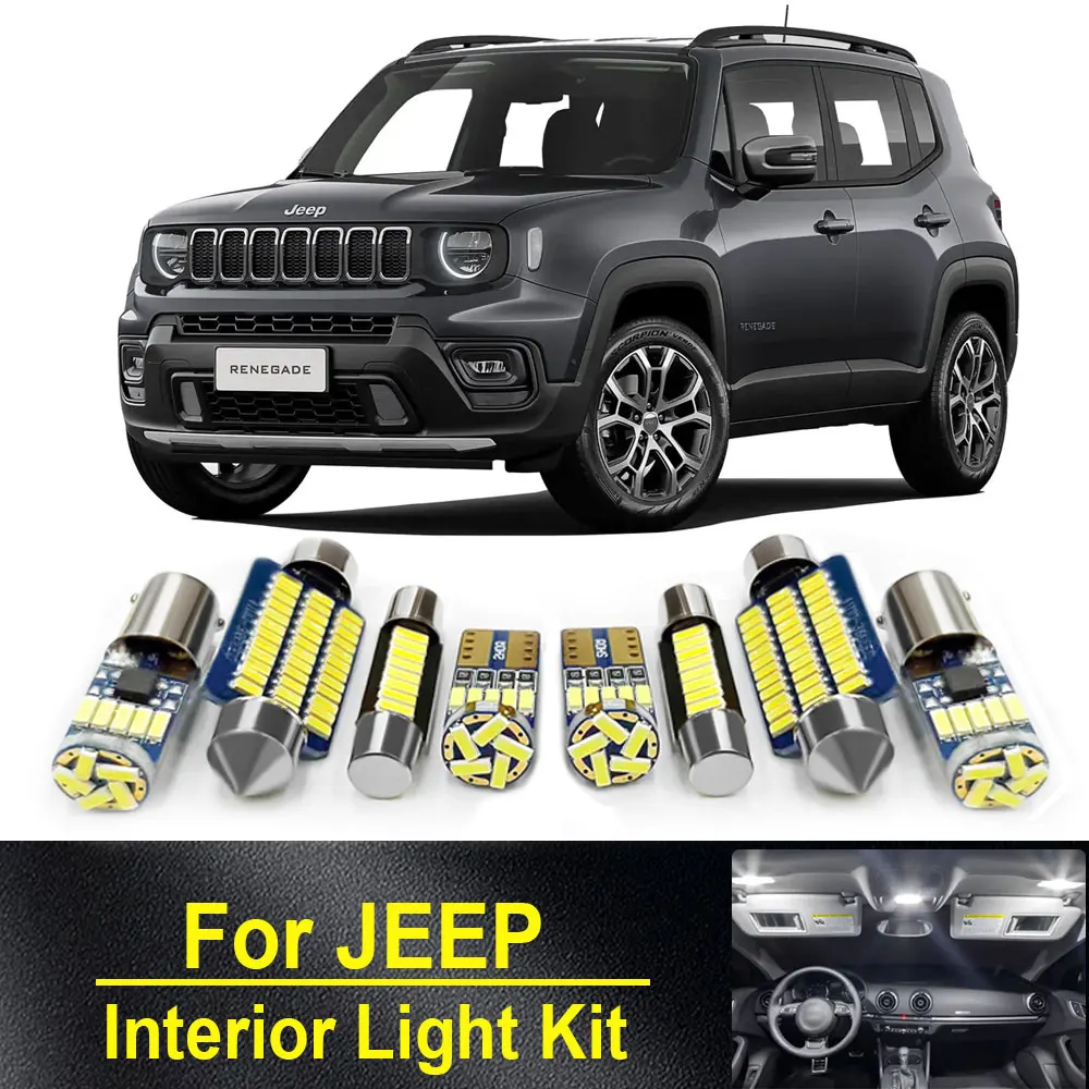 Car Interior LED Light For JEEP Renegade Grand Cherokee Liberty Patriot Compass Commander Wrangler Parts Accessories Canbus