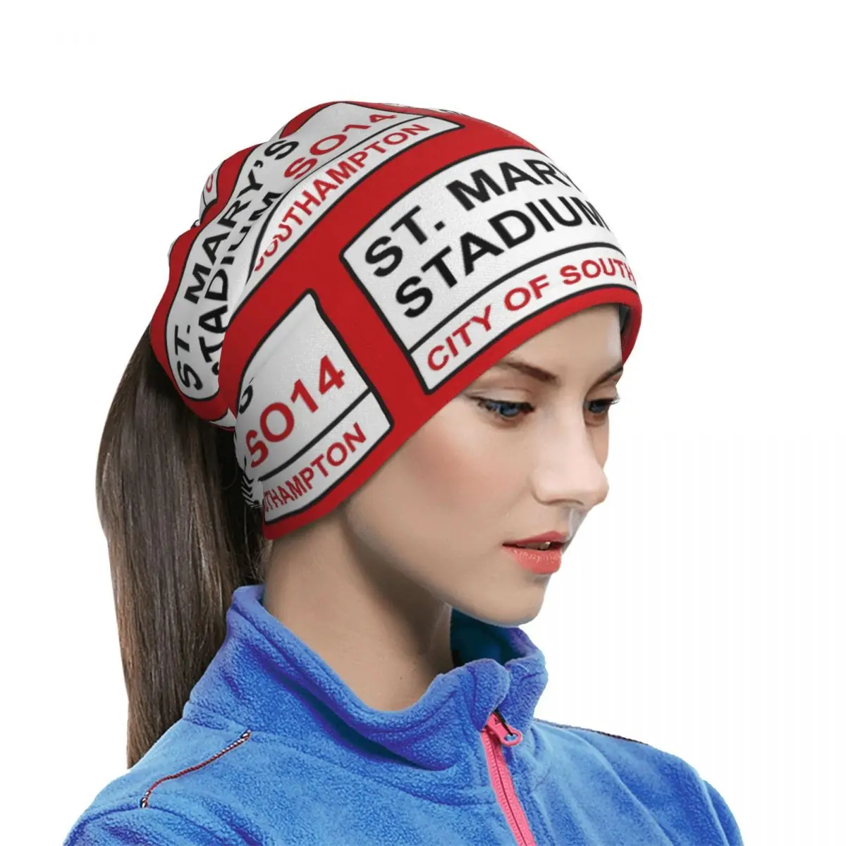 Southampton Football Team St. Mary's Stadium Street Sign Bandana Neck Cover Printed Mask Scarf Riding Face Mask Adult Winter