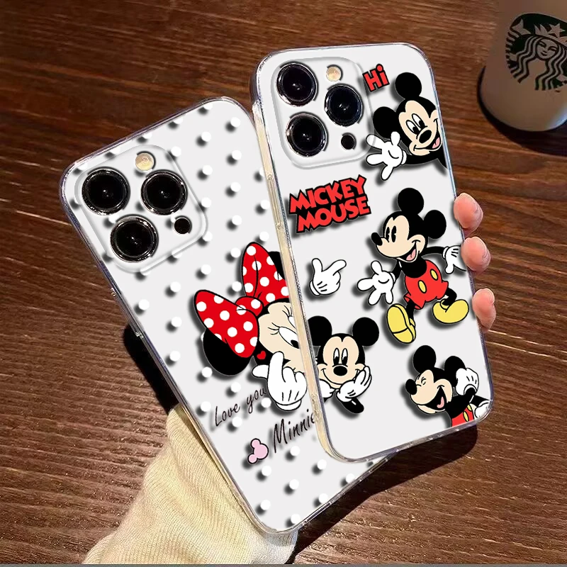 A5 Mickey and Minne Soft Case for Moto G4 Plus G41 G5 Plus G50 G51 G5S G6 Play G60 G7 Power G71 G5 G9