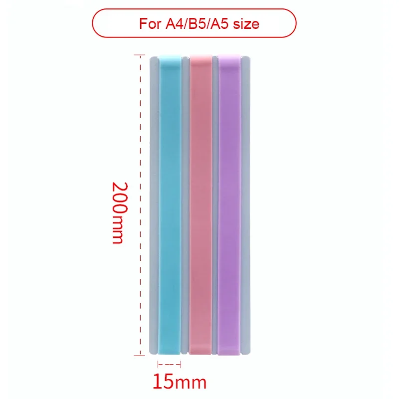 Fromthenon A4 A5 B5 Notebooks Cover Silicone Elastic Band Color Rubber Bands Bandage for Planner Scrapbooking Business Card Book