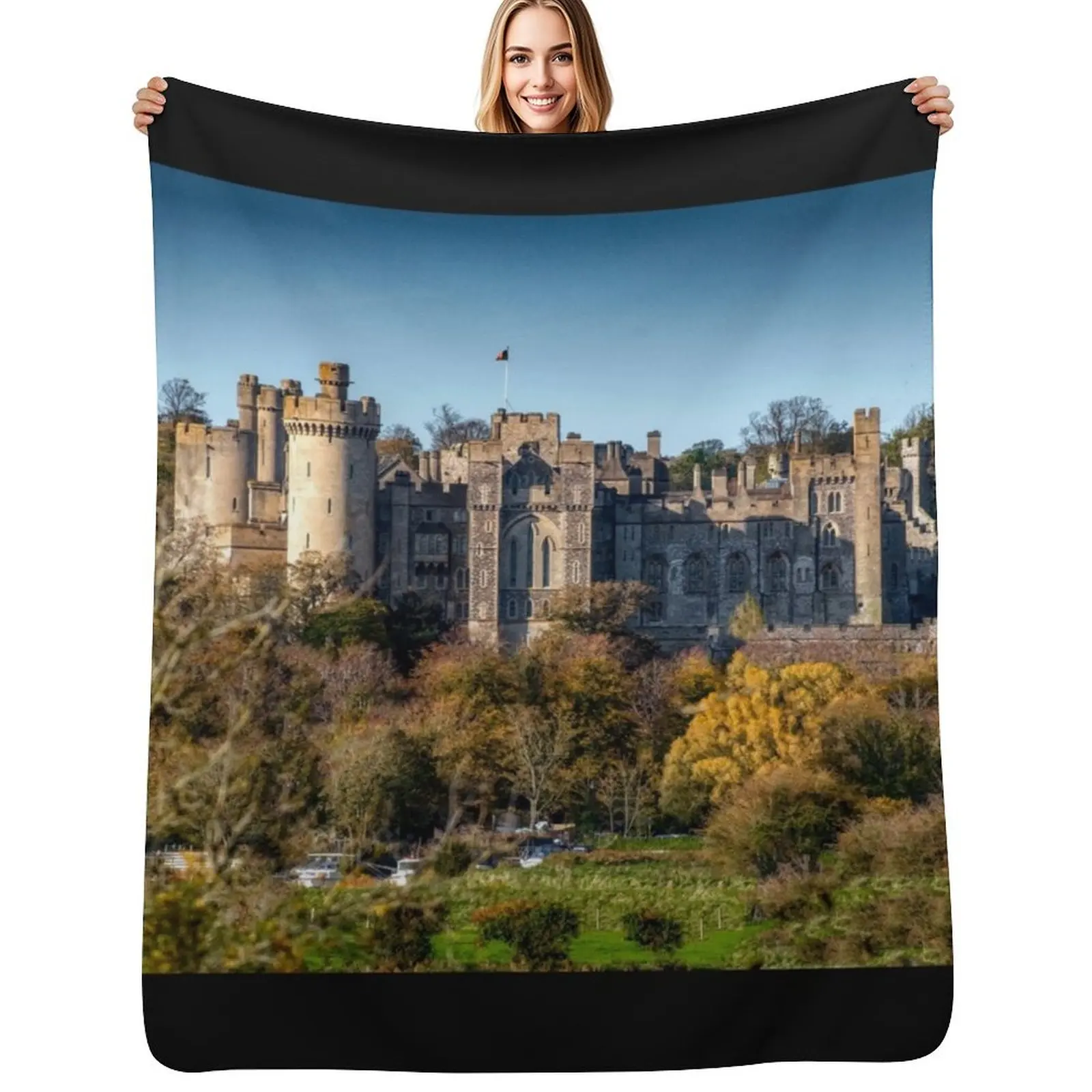 

Arundel Castle Throw Blanket Shaggy Furry Soft Blanket for Bedroom Living Room