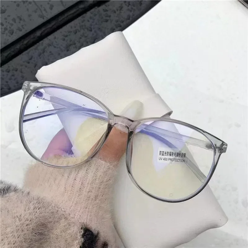 Transparent Computer Glasses Goggles Frame Women Men Anti Blue Light Round Eyewear Blocking Glasses Optical Spectacle Eyeglass