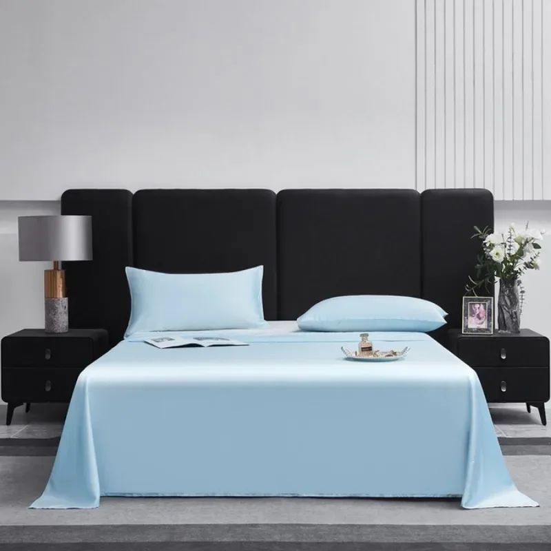 

2025 New 80S Tencel Lyocell Sheet Sheet Sheet Solid Color Tencel Fabric Smooth, Comfortable and Machine Washable
