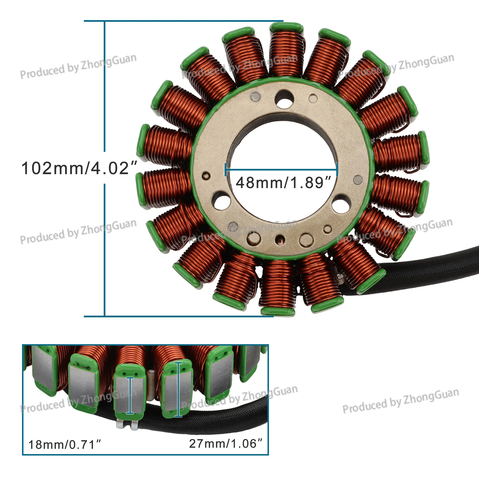 VN750 Vulcan 750 Twin ZN700 21003-1062 Stator Coil 21003-1118