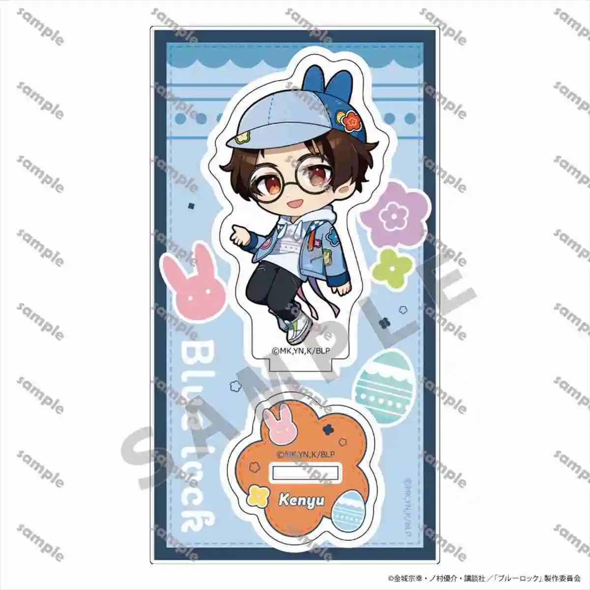 Support en acrylique avec serrure bleue, dessin animé Isagi Yoichi Nagi Seishirō Mikage Reō, accessoires de Collection, figurine, ornements de bureau, cadeau