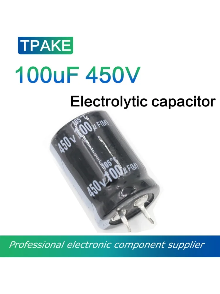 Puzzles électrolytiques Snap In en aluminium, 450V, 100uF, 450Volt, 100MFD, 22x30mm, 1PC