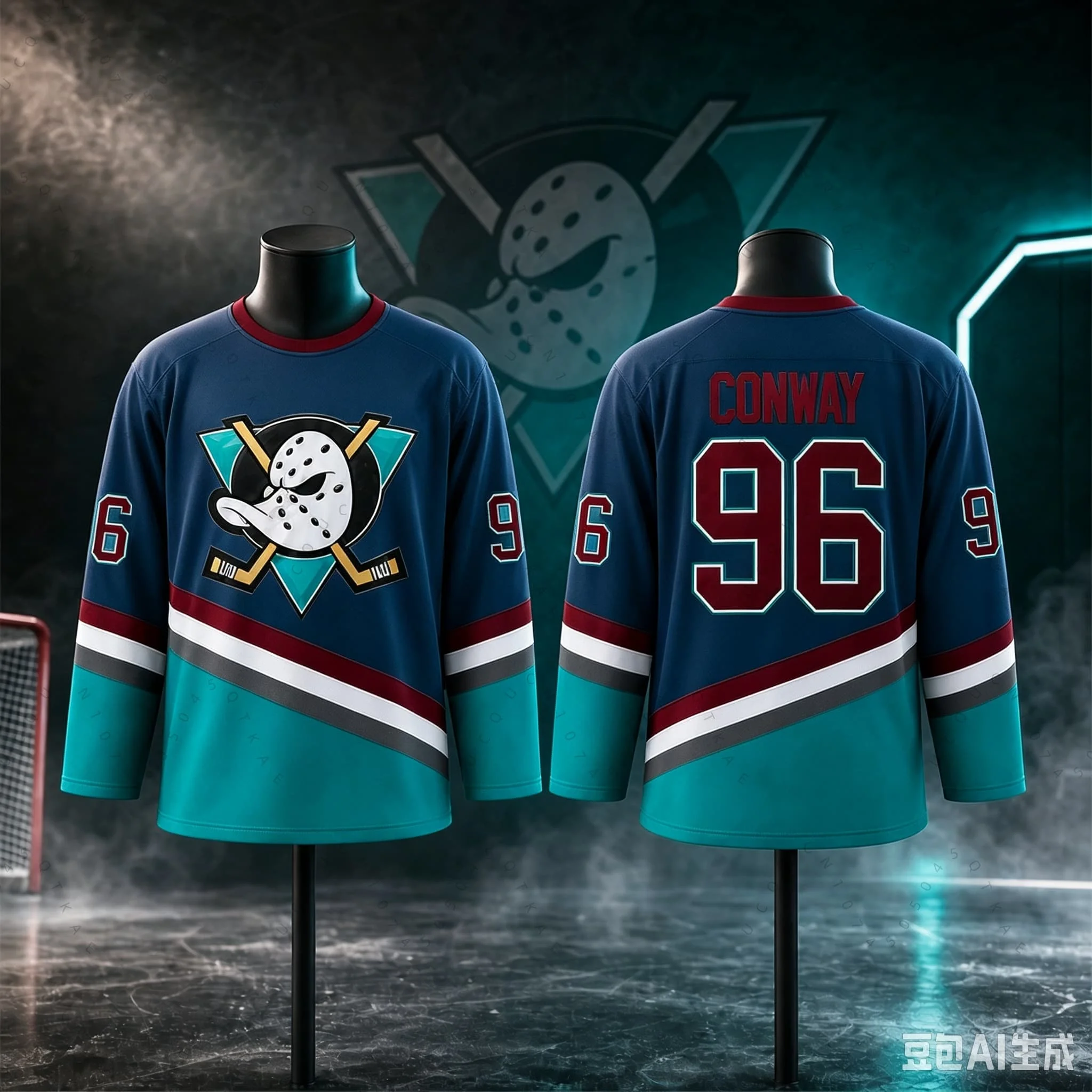 Mighty Ducks Adam Banks 99 Ice Hockey Jersey Men Classic Vintage White Stitched Retro Movie Hockey Uniform Casual Tops Fashion