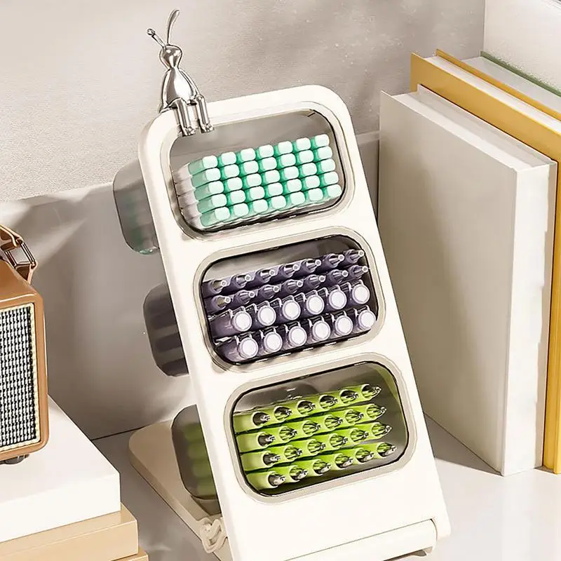 Stift und Marker Organizer Desktop-Aufbewahrung sbox abgewinkelt Art Supply Storage Organizer große Kapazität Desktop-Aufbewahrung sbox für Desktop