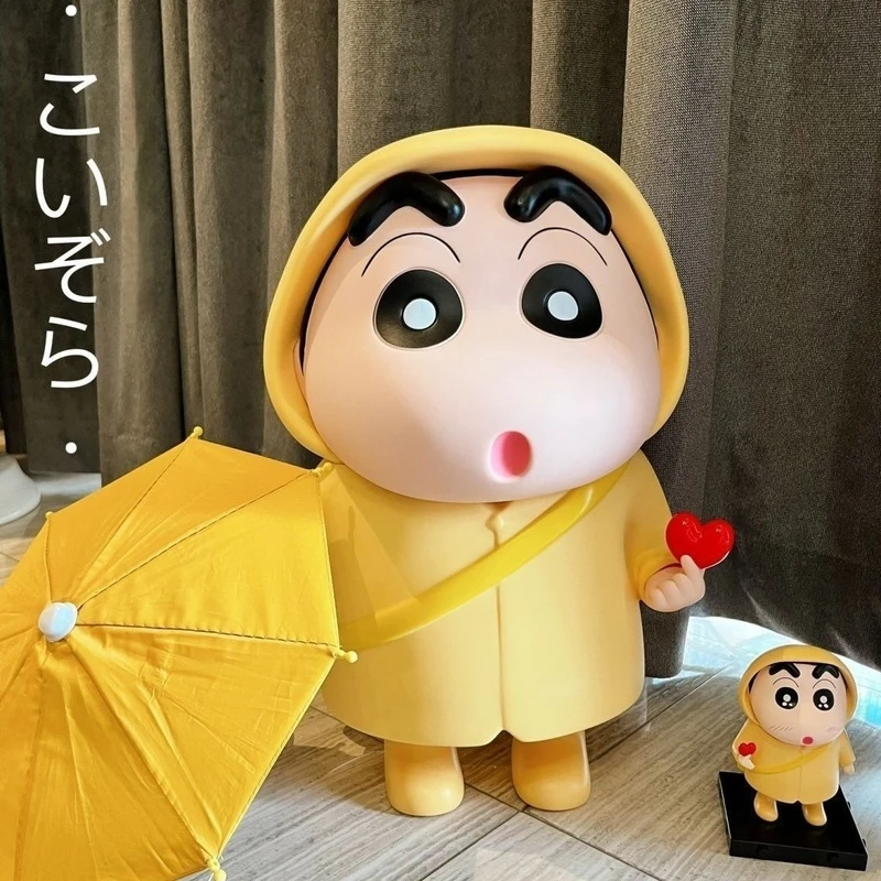 Xiaoxin Series Cute Yellow Raincoat Bixin Doll Creative Model Toy Gift Handmade Decoration Office Desktop Home Decoration