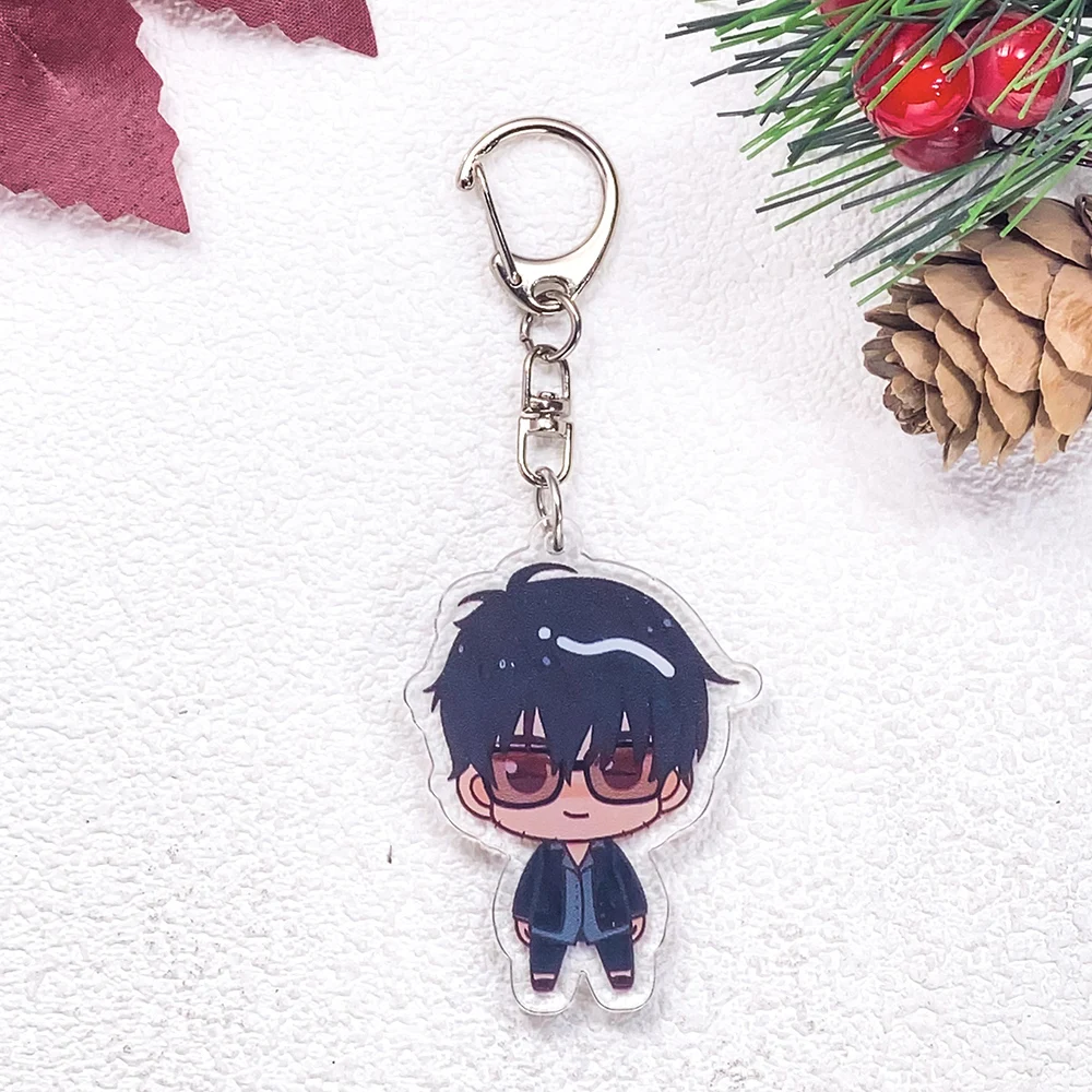 4Pcs Anime Characters Trigun Car Keychain Accessories Acrylic Cute Charms Pendant For Bag Kawaii Key Holder Backpack Decoration