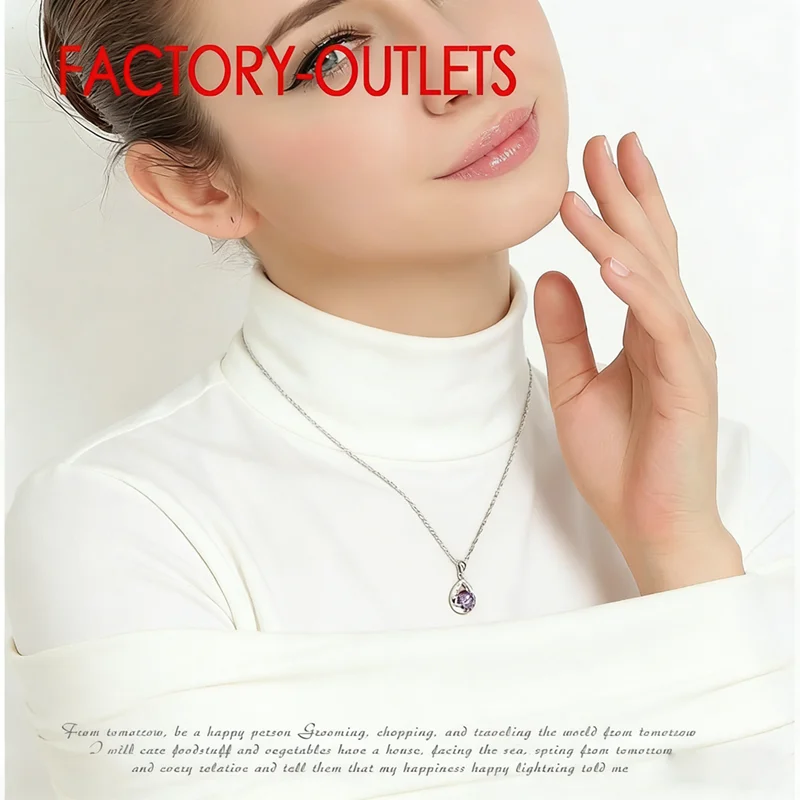 Hot Sale 925 Sterling Silver Bridal Jewelry Sets Romantic Crystal Water Drop Necklaces Hoop Earrings Women Party Engagement