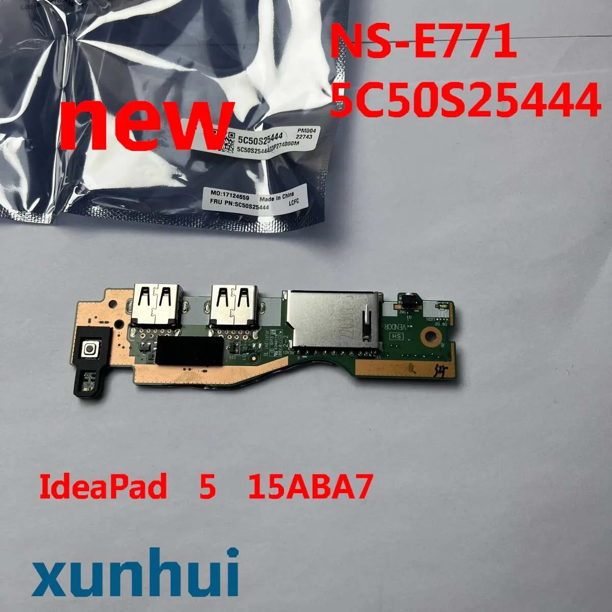 5C50S25444 new for lenovo IdeaPad 5 15ABA7 82SG Power USB board NS-E771