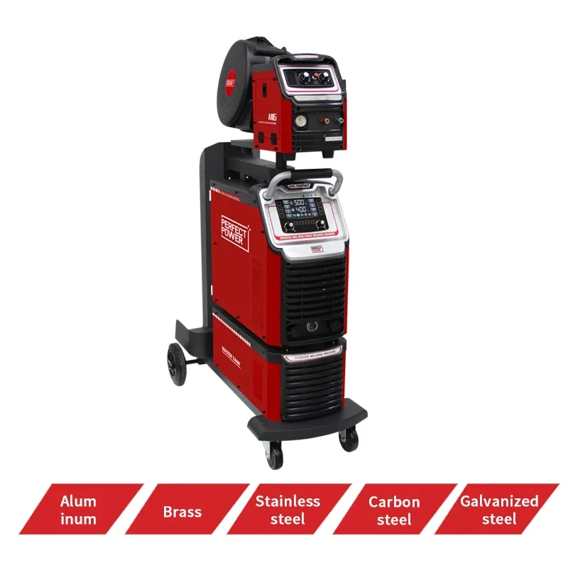 Industrial Double Pulsed 500amp Mig Mag Tig Welder 50mm Welding Steel Aluminium Welding Machine High Quality Welding Equipment