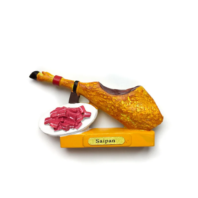 

Saipan Island Chamorro Food Refrigerator Magnets - 3D Resin Imanes Nevera, Petit Cadeau, Decoración Hogar, Funny Magnet Souvenir