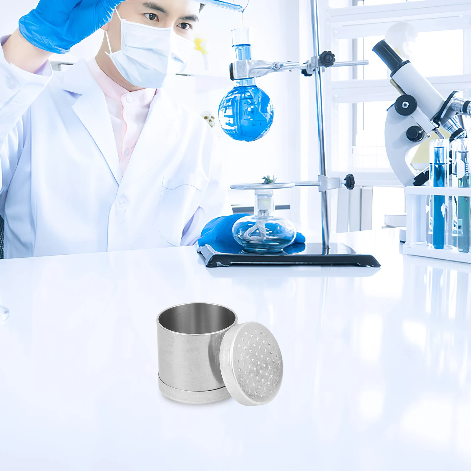 

Soil Sampling Ring 50.46x50mm Stainless Steel Test Instrument Container for Laboratory Gardening Soil Sample Tool