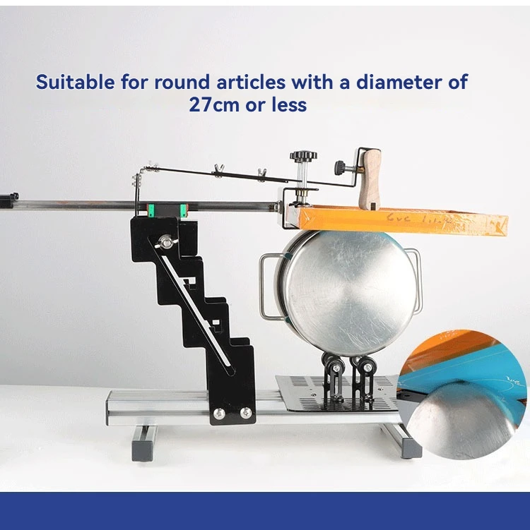 

200x250mm Curved Screen Printing Machine, Conical Cylindrical Spray Cosmetic Bottle Insulated Cup Curved Screen Printing Table