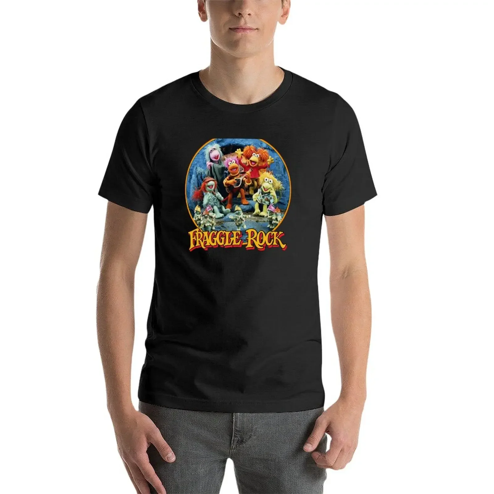 Fraggle Rock Band Vintage Jaren 80 T-Shirt Blouse Jongens Dierenprint Heren Grafische T-Shirts Groot En Lang