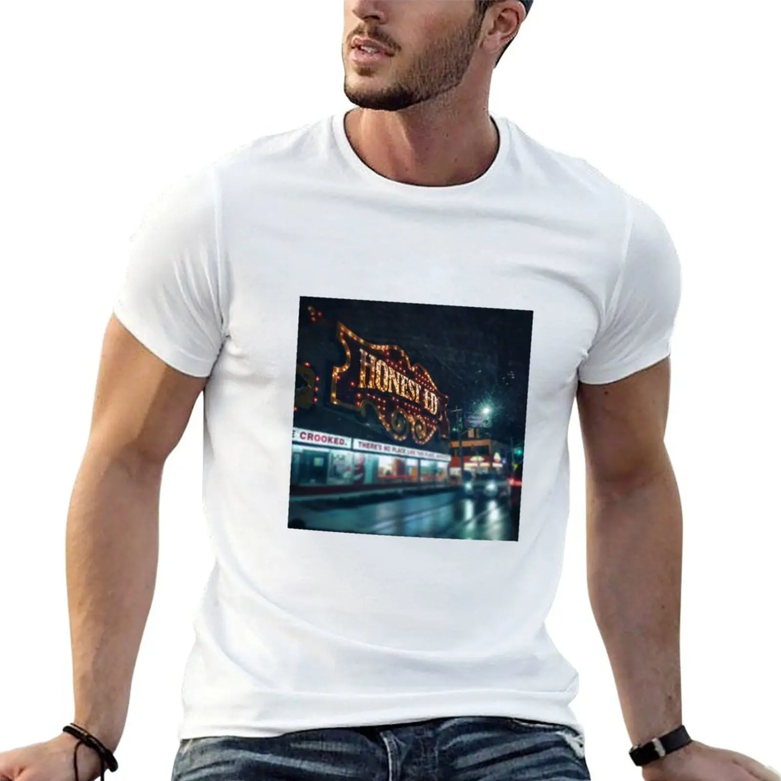 Honest Ed's T-Shirt man t shirt designer t shirts for man pack white t shirts for man cotton T-shirt