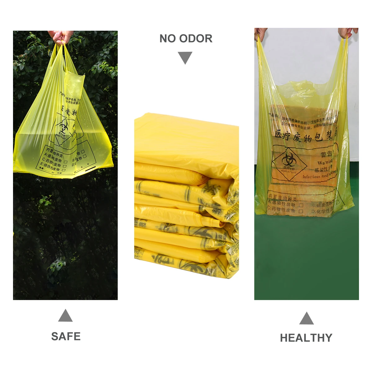 

Medical Waste Bag Hospital Trash Storage Garbage Rubbish Bags Clinic Refuse Sacks Durable Safe Large Capacity Plastic Thickened