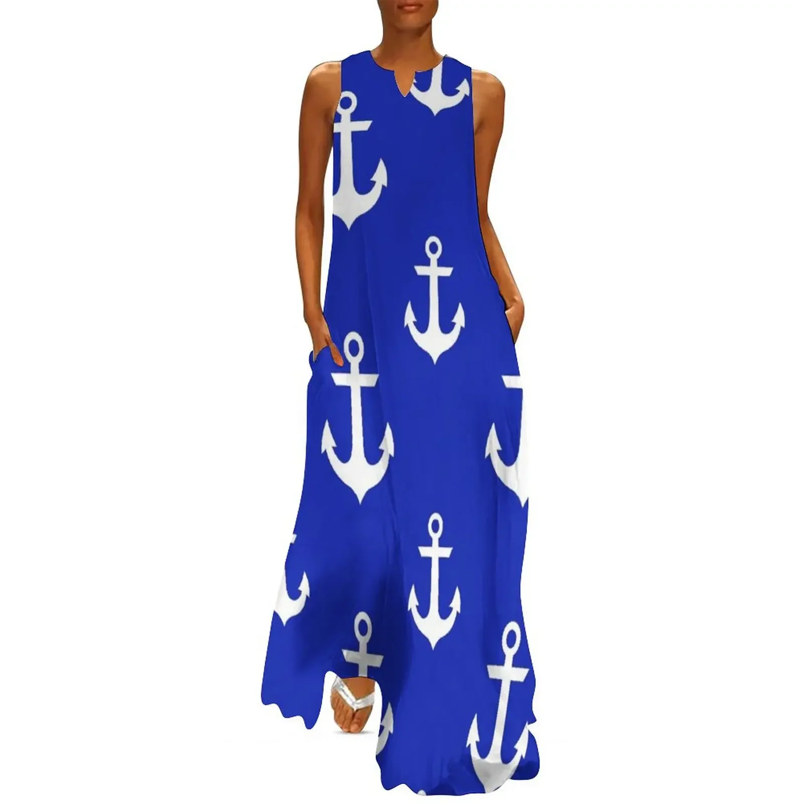 

Anchors Long Dress Summer women's clothing long dress women evening dresses luxury 2025 Long dresses Dress