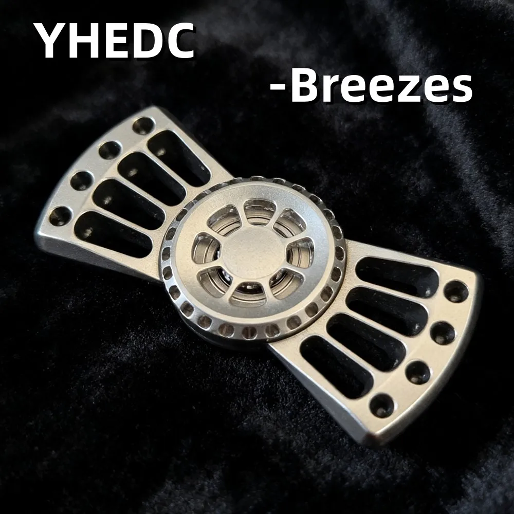 

YHEDC Breezes Спиннер из нержавеющей стали, оригинальный дизайн, двухлезвийный Спиннер, гаджеты для облегчения тревоги, металлическая игрушка-непоседа