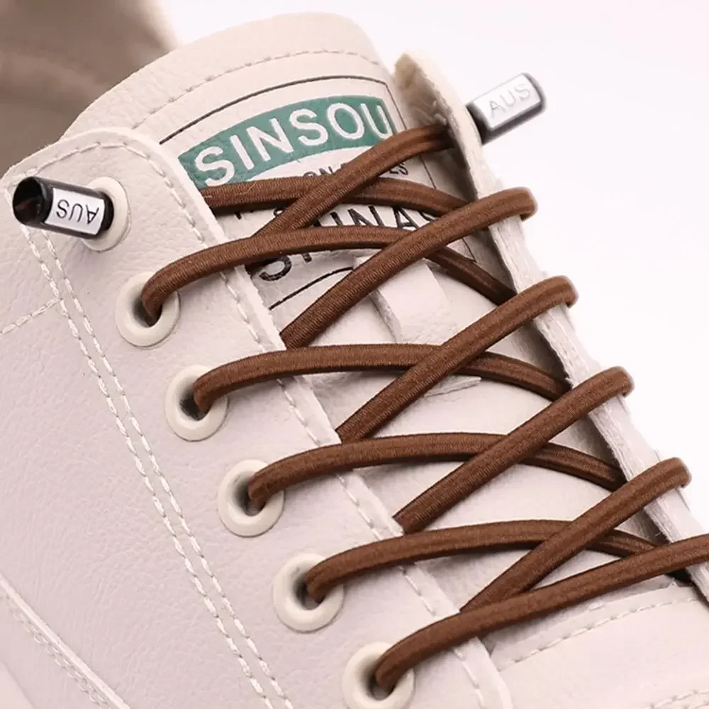 Verstärkte elastische Schnürsenkel ohne Binden für Sneaker und Sportschuhe - Runde Stretch-Schnürsenkel für Kinder und Erwachsene - Einheitsgröße für schnellen, einfachen und sicheren Sitz – Detail 15