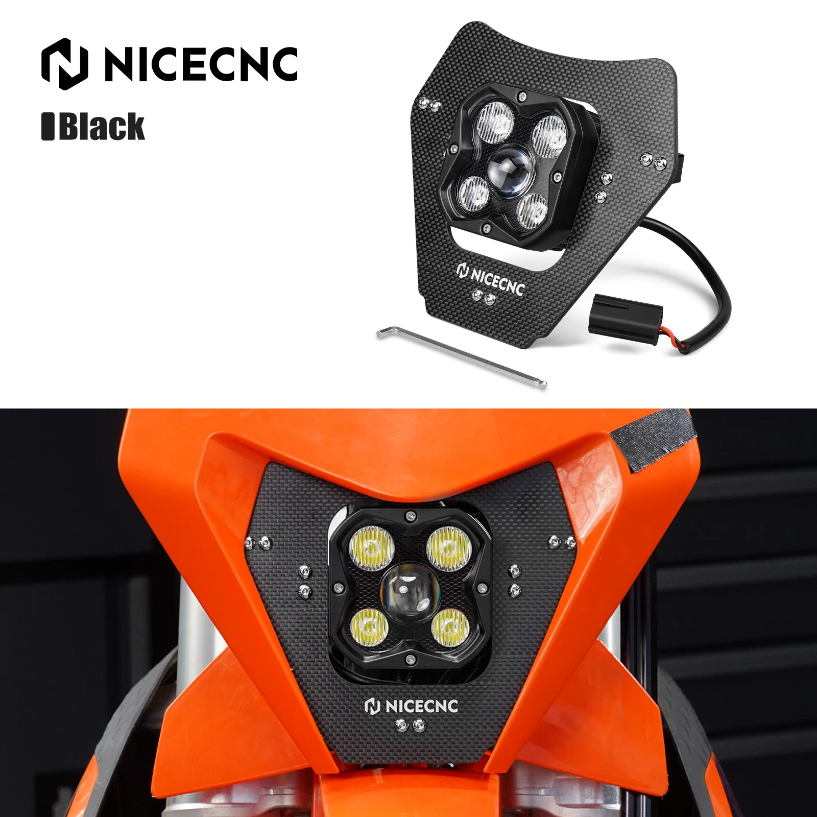 2027 2026 2025 2024 For KTM EXC 300 EXC 250 Rally Headlight LED Lamp Kit XW-F XCF-W 500 EXC-F 450 EXCF 350 XC-W 300 250 150 EXC