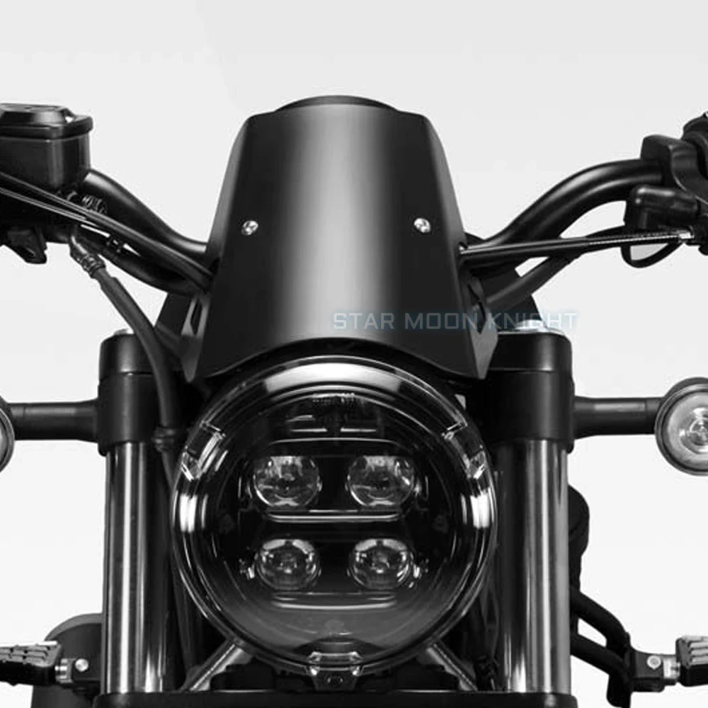 لهوندا CMX500 CMX 500 المتمردين 2017 - 2021 اكسسوارات الدراجات النارية الزجاج الأمامي Exential الزجاج الأمامي حاجز الرياح واقي للشاشة #2