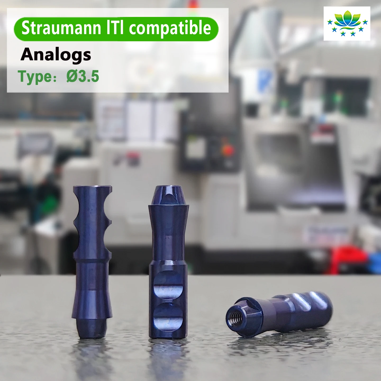 Straumann Multi Unit Analog for CAD/CAM NC RC Abutment Dental Lab Modeling Part Compatible with Prosthesis Design Factory Direct