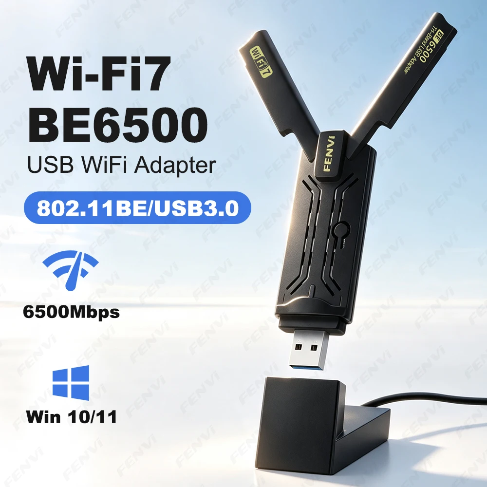 wifi-7-be6500-usb-wifiアダプター-usb-30-ワイヤレスwifiドングル-80211be-24g-5g-6ghz-pc-ノートパソコン用-ドライバー不要-win10-11対応