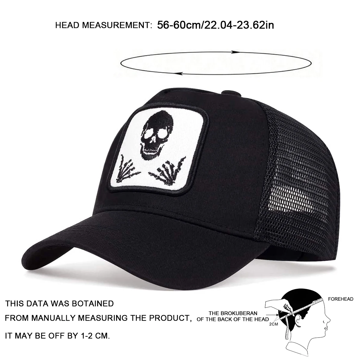 Unisex Baseballkappen mit Persönlichkeits-Stickerei, Verstellbare Freizeithüte für Frühling und Sommer, Outdoor-Sonnenschutzhut – Detail 8