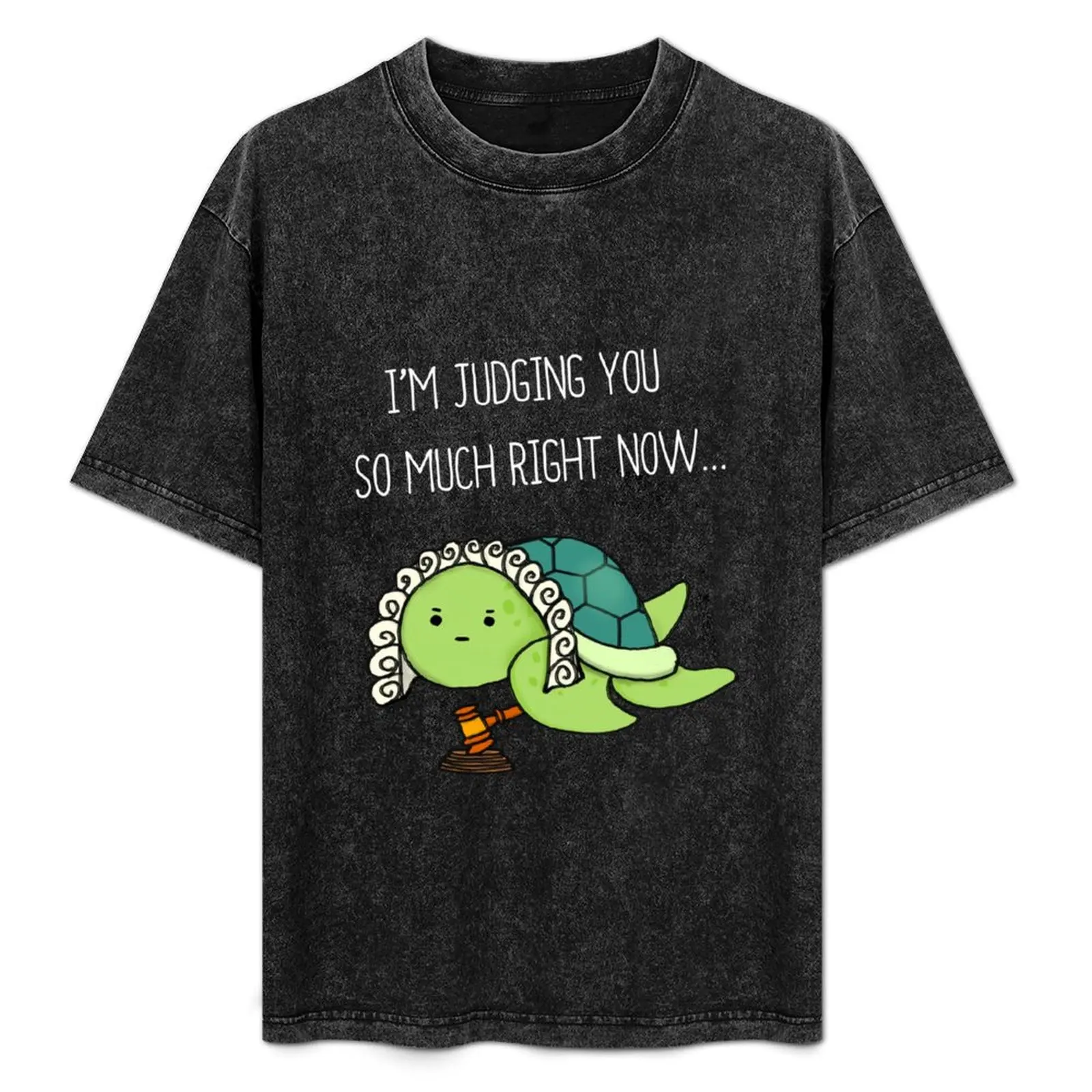

Jerry The Judgy Turtle - I'm Judging You So Much Right Now T-Shirt All Match Basic Short Sleeve Top