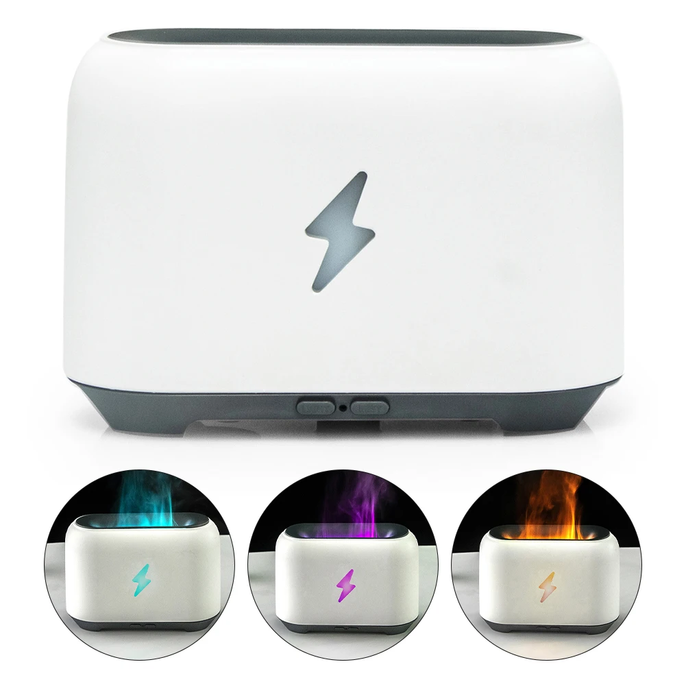 

Creative USB Aroma Diffuser: 150ml With 7-Color LED Portable Colorful Clean Air USB Hollow Flame Humidifying Aromather