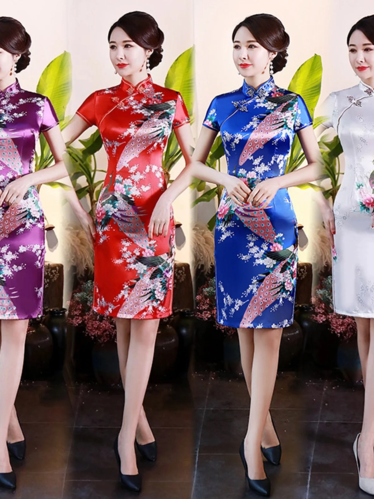 

Повседневное платье с принтом для торжественных мероприятий, женское, больших размеров, для мам, средней длины, с высоким разрезом, или другое...