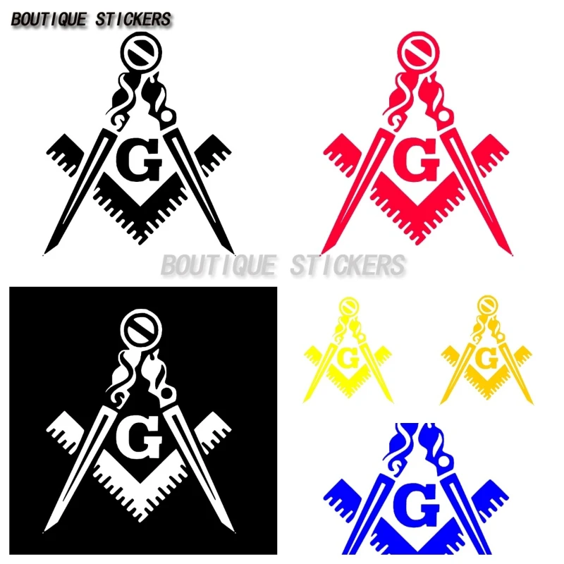 

Freemasonry Emblem Square and Compass Decoration Vinyl Decals Car Truck Window Stickers
