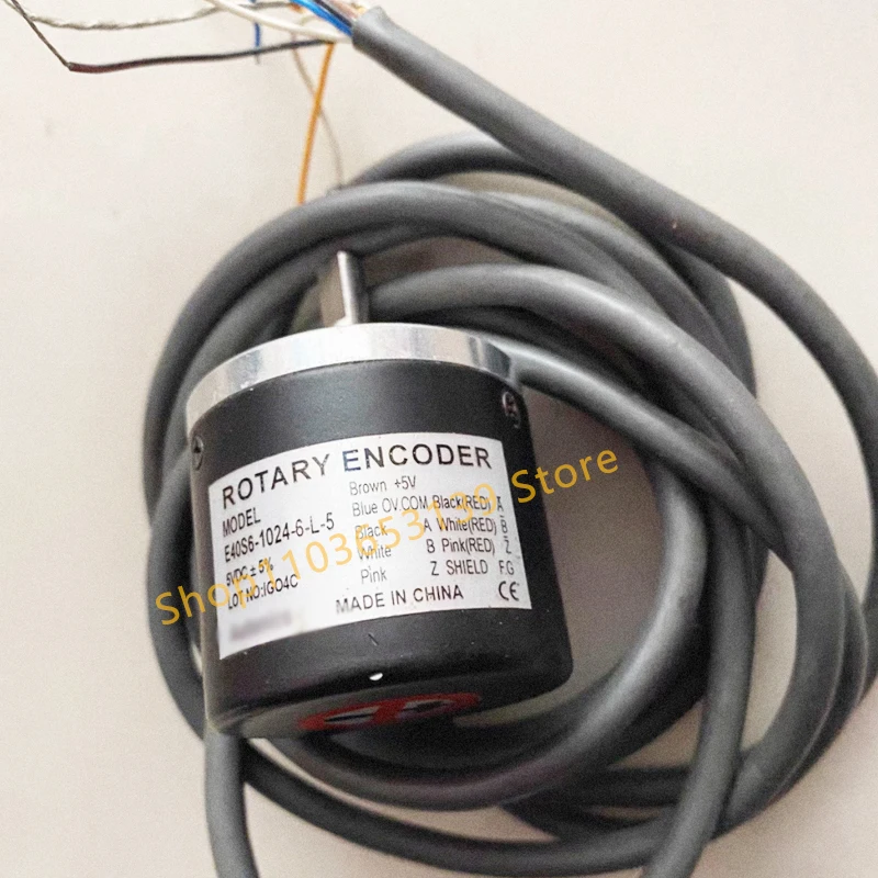 E40S6-1024-6-L-5 E40S Outer Diameter 40mm Incremental Rotary Encoder (Shaft Type)