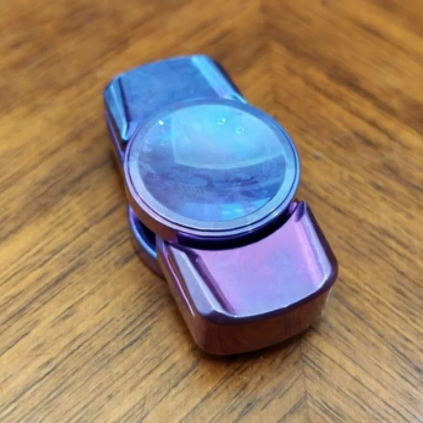 Used EDC TNT SP5 Ice Crystal Titanium spinner Fingertip gyroscope Decompression toys