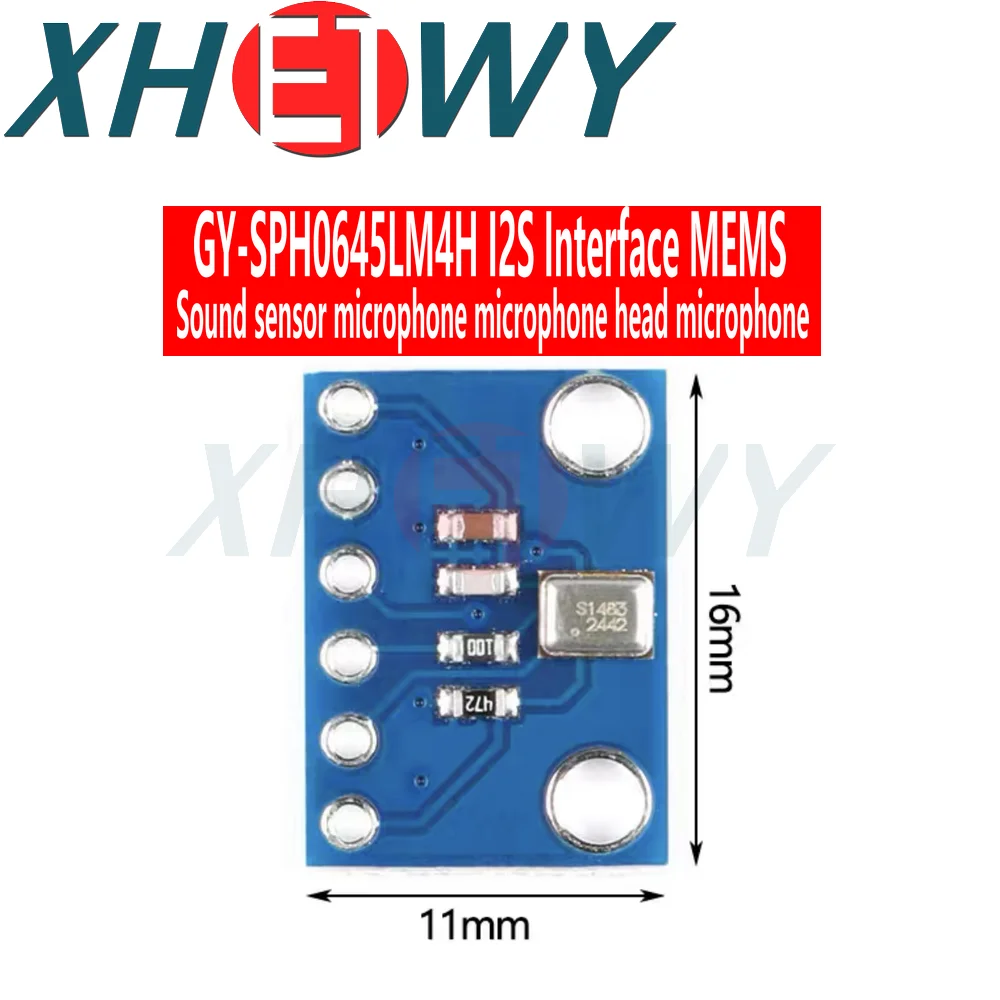 Som Digital Módulo Sensor para Arduino, I2S ISS Interface, MEMS Microfone Breakout, SPH0645LM4H, GY-SPH0645 LM4H