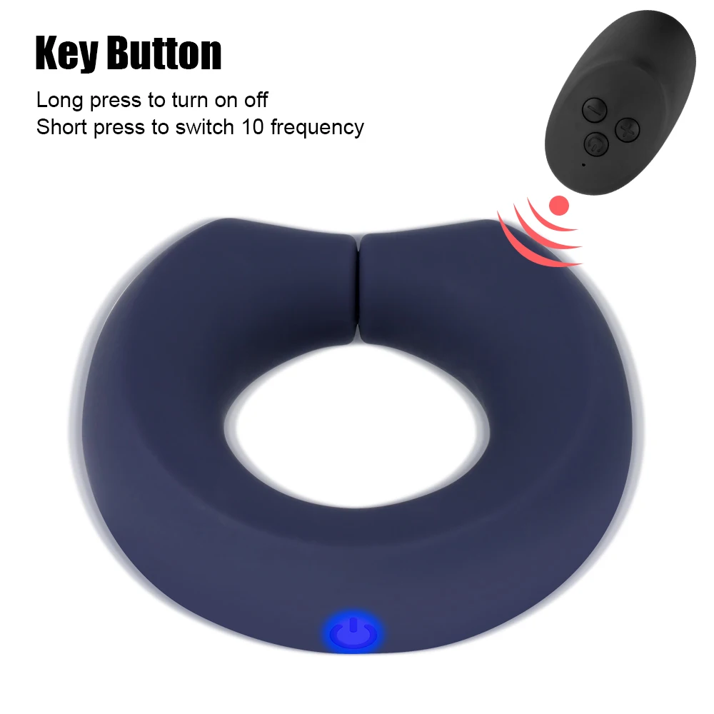 Penis Cock Ring Remote Vibrator Cockring Dual Motor for Man Delay Ejaculation Sex Toys for Men Couple Rings