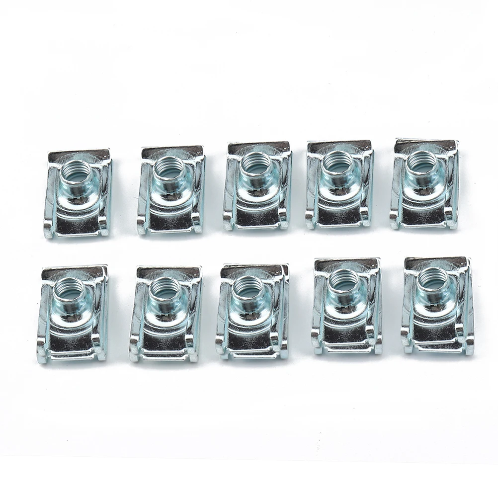 

10 Pcs Pinch Nut Manganese Steel Motorcycle Body Panel Fasteners Bolts Cable