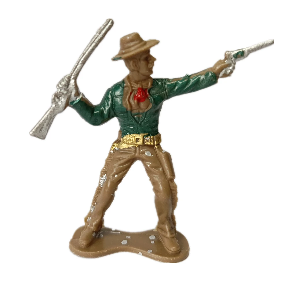 20Pcs West Cowboy Plastic Classic Toys Children Toy Tree Model Gift Ancient Indian Military Soliders Model Figure Playset