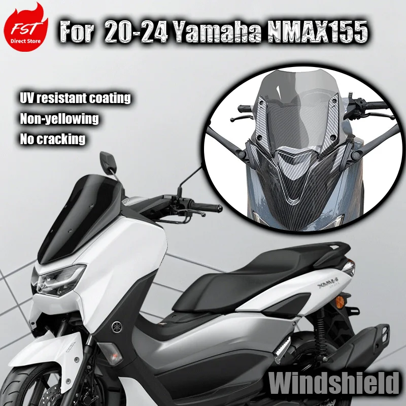 

For Yamaha NMAX155 Front Grille Upgrade Kit ABS Windshield Compatible 20-24 Inch Motorcycle Exterior Modification Accessories