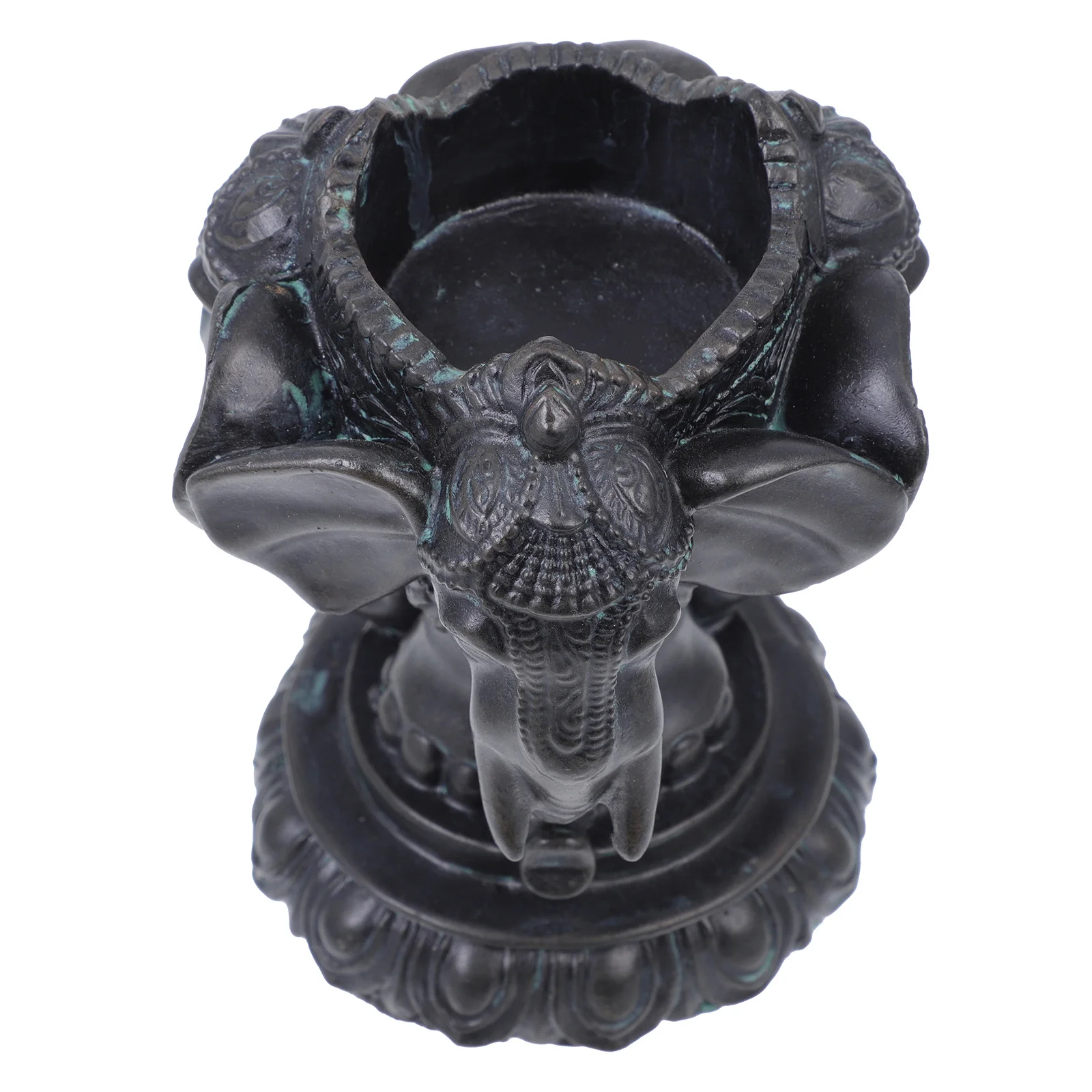 

Elephant Head Candlestick Resin Stand Unique Vintage Candleholder Home Decor Stress Relief Gift Elephant Head Candlestick