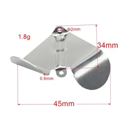 10/20pcs Tackle Craft Lure Stainless Steel Carbon Steel Wide Aluminum Blades Designed For Buzzbaits Attract Bass Game Fish