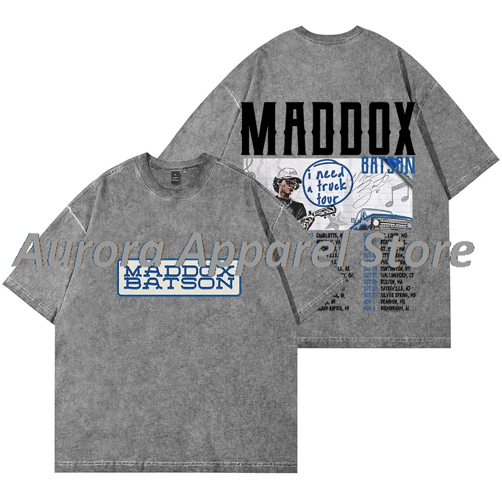 

Maddox Batson I Need A Truck Tour Wash Tee Косплей Женщины Мужчины Модные хлопковые футболки с короткими рукавами